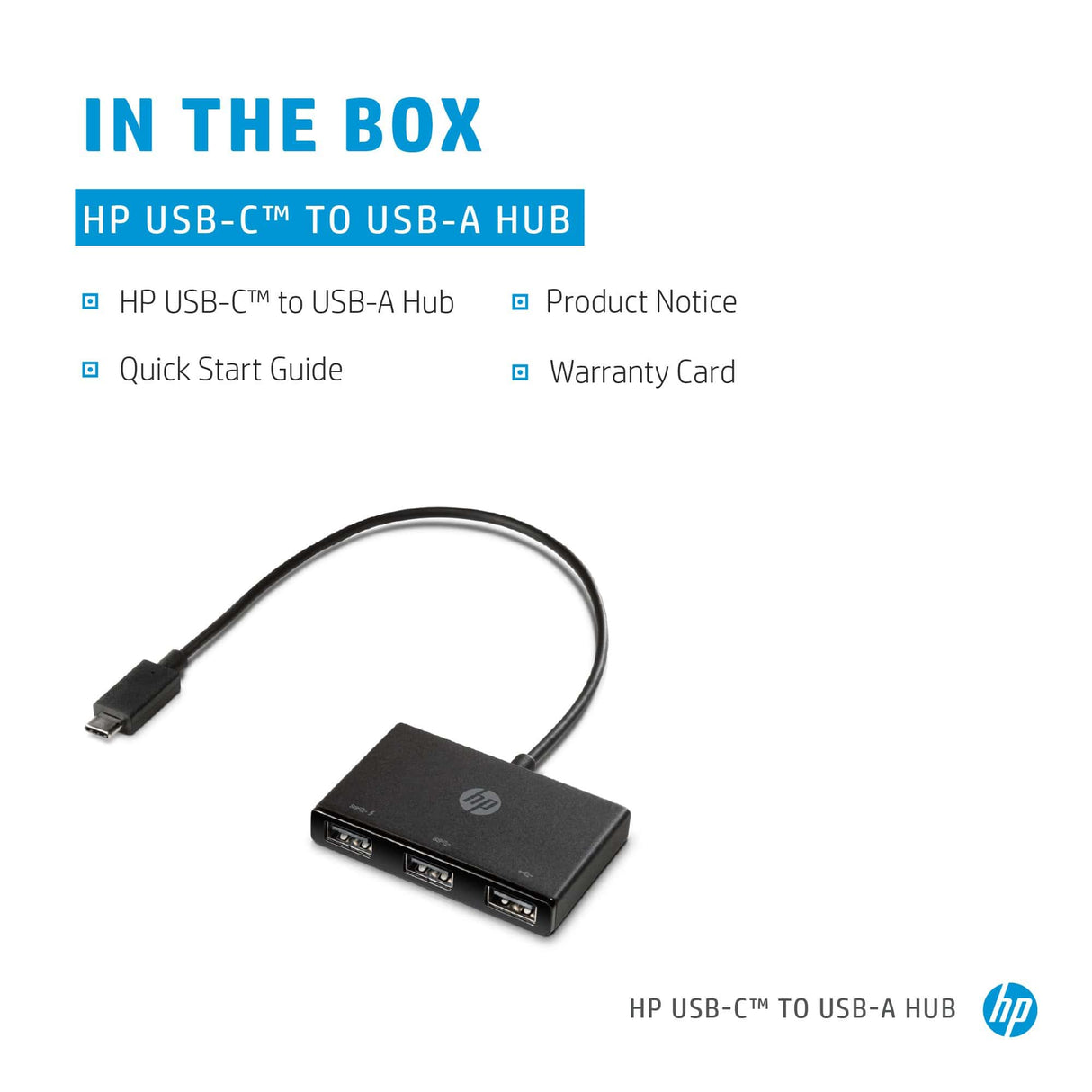 HP USB-C to USB-A Hub Z6A00AA
