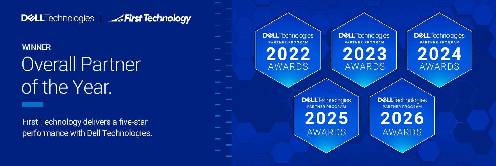 First Technology Named Dell Technologies’ Overall Partner of the Year for the Fifth Consecutive Year