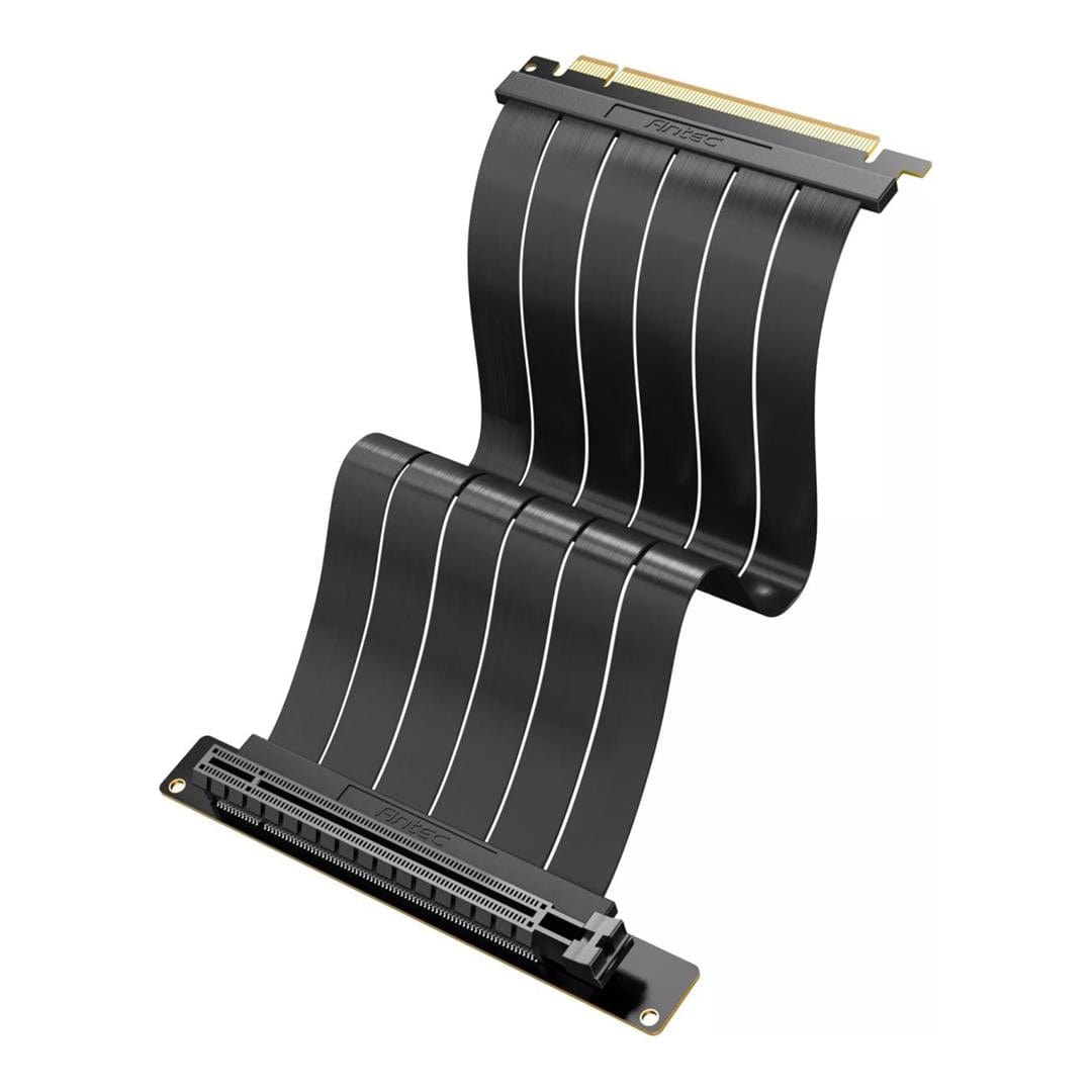 Antec RTX 40 PCIE 4.0 200mm GPU Riser Cable - Black 0-761345-77753-7