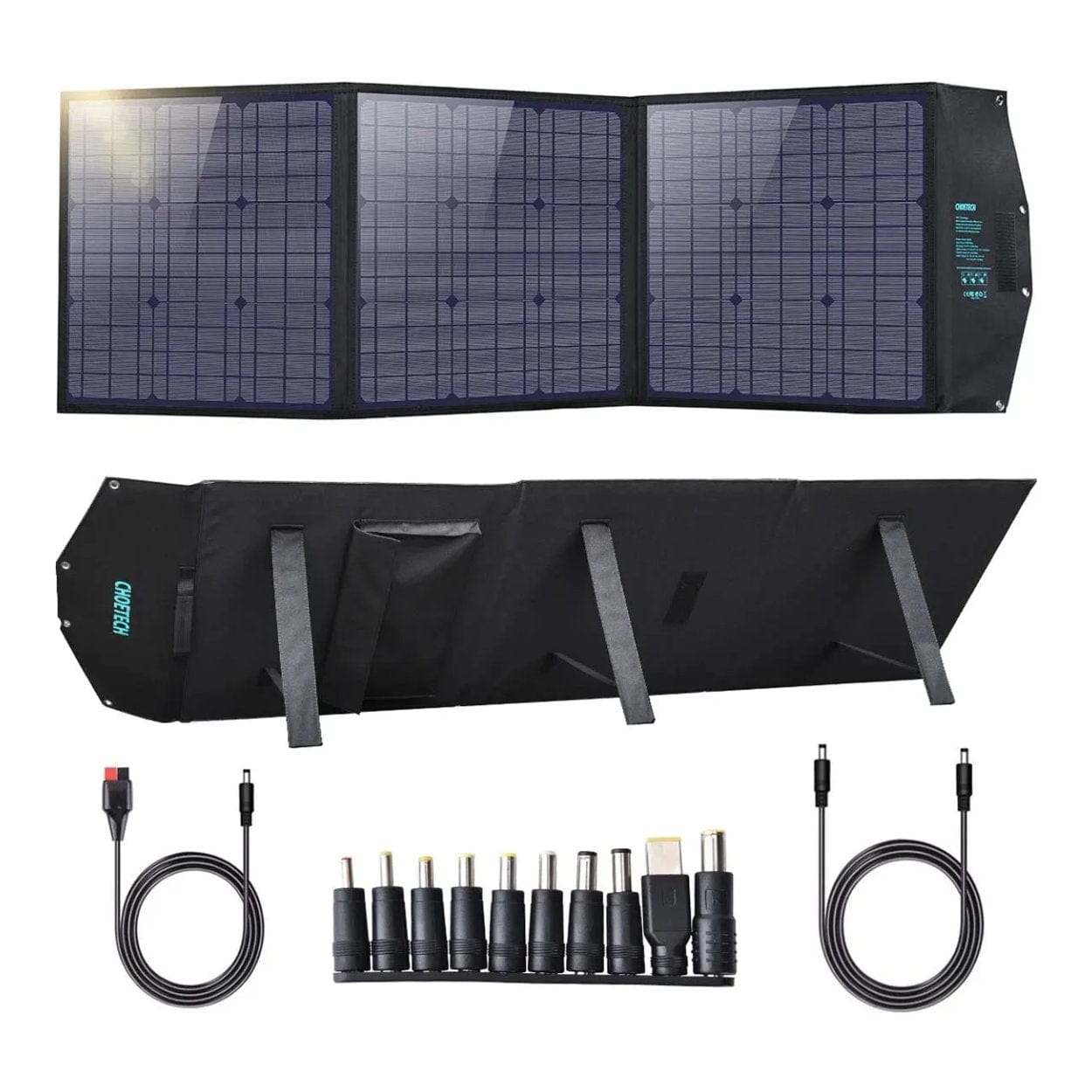 Choetech 120W Foldable Solar Charger with Kickstand Black 01.01.04