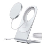 Choetech MagSafe Fast Wireless Charger with MagSafe Stand Holder White