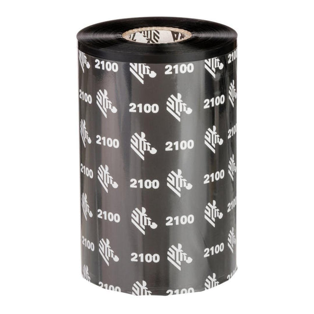 Zebra 2100 450m Wax Thermal Ribbon Black 02100BK22045