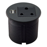 LinkQnet 90mm Power Desktop Grommet Black 06ZMDSPLASUSB0.0