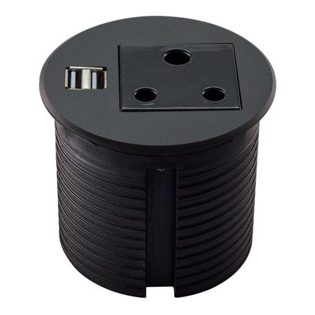 LinkQnet 90mm Power Desktop Grommet Black 06ZMDSPLASUSB0.0