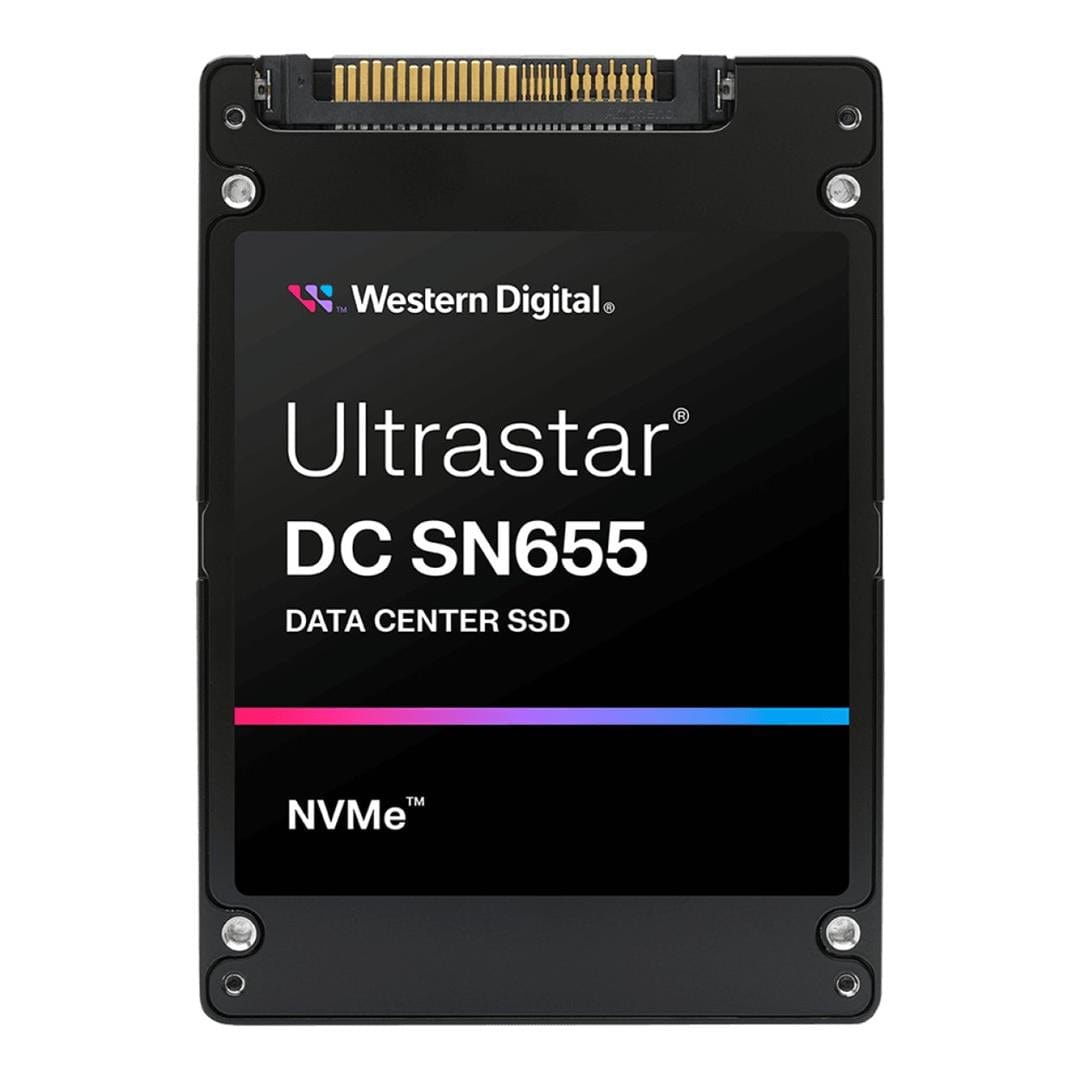 WD Ultrastar DC SN655 15.3TB U.3 PCIe 4.0 NVMe Internal SSD 0TS2460