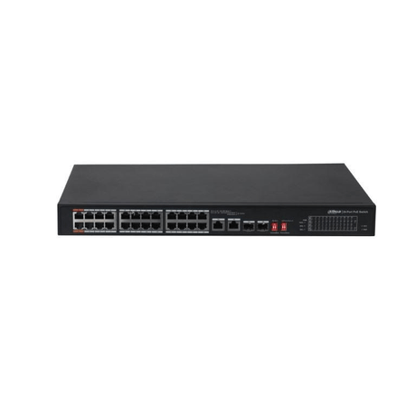 Dahua PFS3226-24ET-240 24-port PoE FE Unmanaged Desktop Switch with 2x GbE and 2x SFP Uplink Combo Ports 1.0.01.20.10594