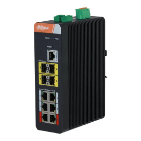 Dahua 6-port Industrial L2 Managed Network Switch with 4x SFP Ports