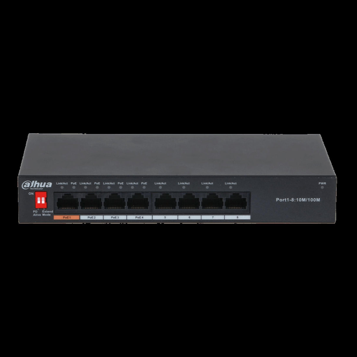Dahua Europe 8-port Unmanaged Desktop Switch with 4-port PoE 1.0.01.20.10683