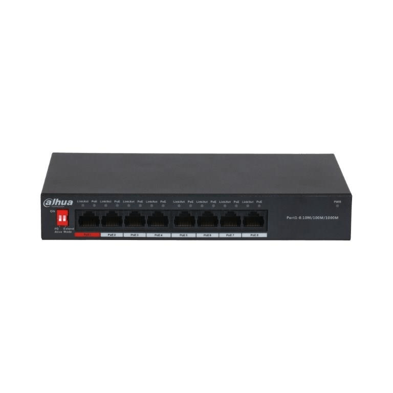 Dahua PFS3008-8GT-96 8-port Gigabit PoE Unmanaged Desktop Ethernet Switch 1.0.01.20.10688