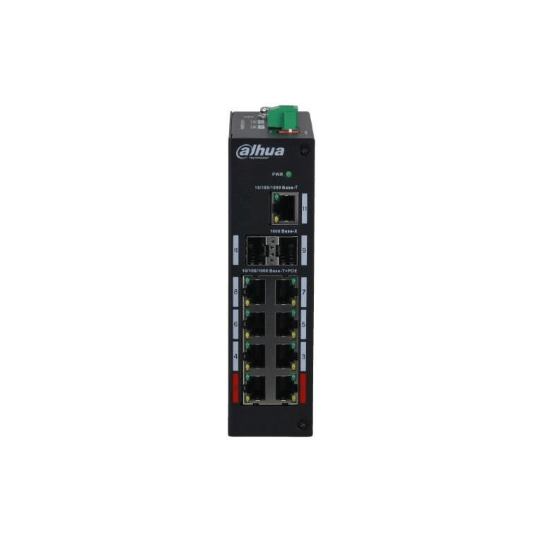 Dahua PFS3211-8GT-120 8-port PoE GbE Unmanaged Desktop Switch with 1x GbE Uplink and 2x SFP Ports 1.0.01.20.10692