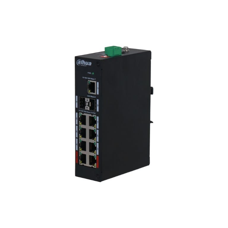 Dahua PFS3211-8GT-120 8-port PoE GbE Unmanaged Desktop Switch with 1x GbE Uplink and 2x SFP Ports 1.0.01.20.10692