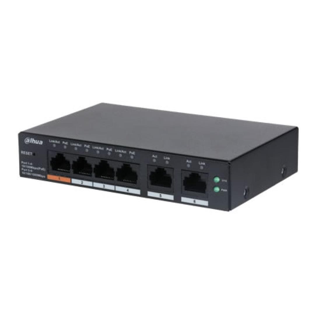 Dahua CS4006-4ET-60 4-port L2 Cloud Managed Network Switch with 2x SFP Ports