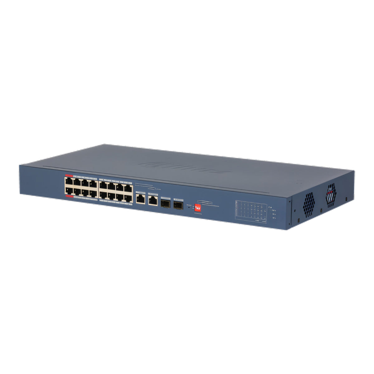 Dahua 18-port Cloud Managed Desktop Switch with 18-port PoE 1.0.01.20.12008-9001