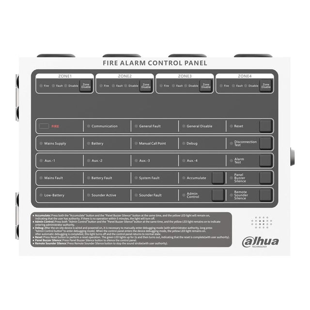 WisuAlarm HY-C102-4 Conventional 4 Zone Fire Alarm Control Panel