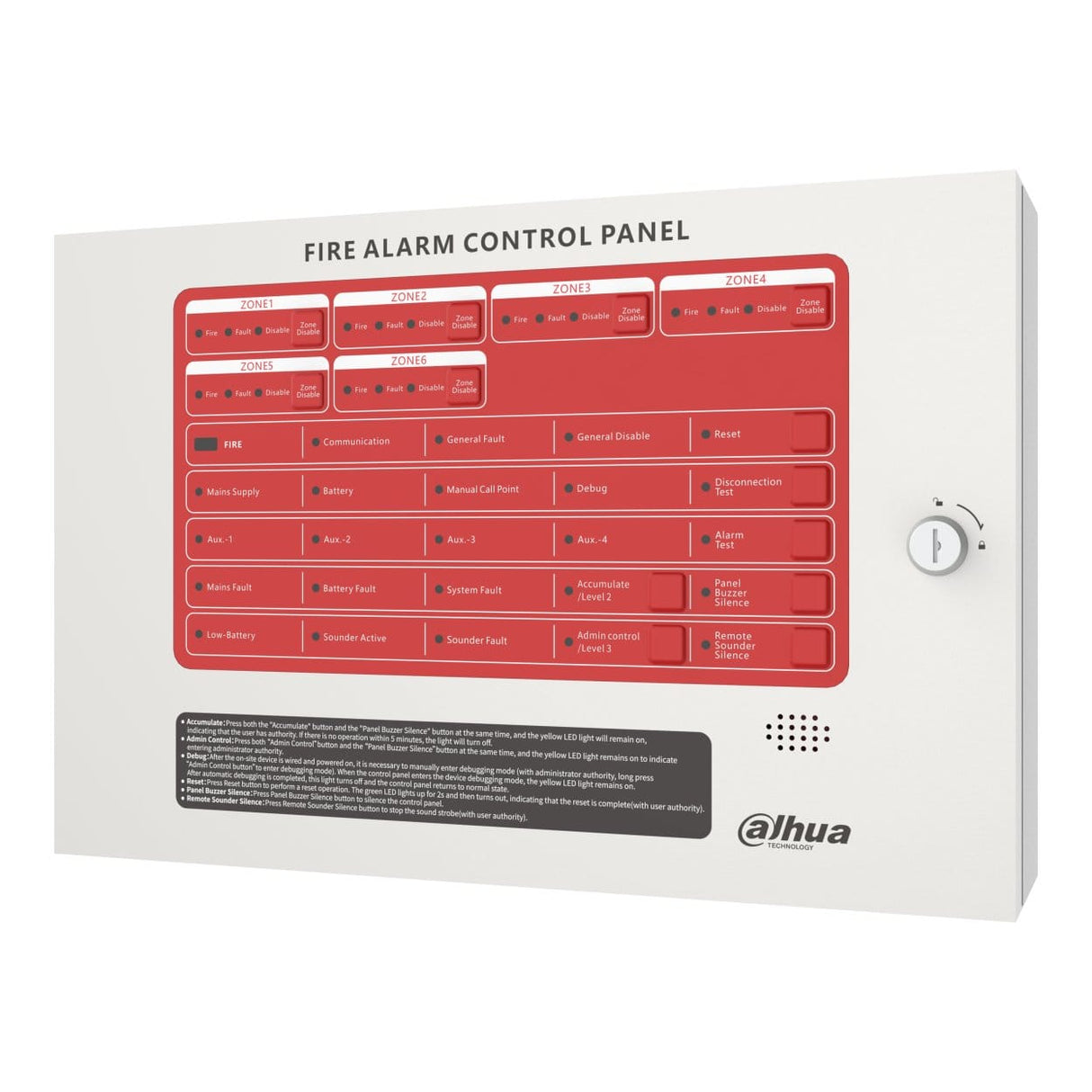 WisuAlarm HY-C102-4L Conventional 4 Zone Fire Alarm Control Panel