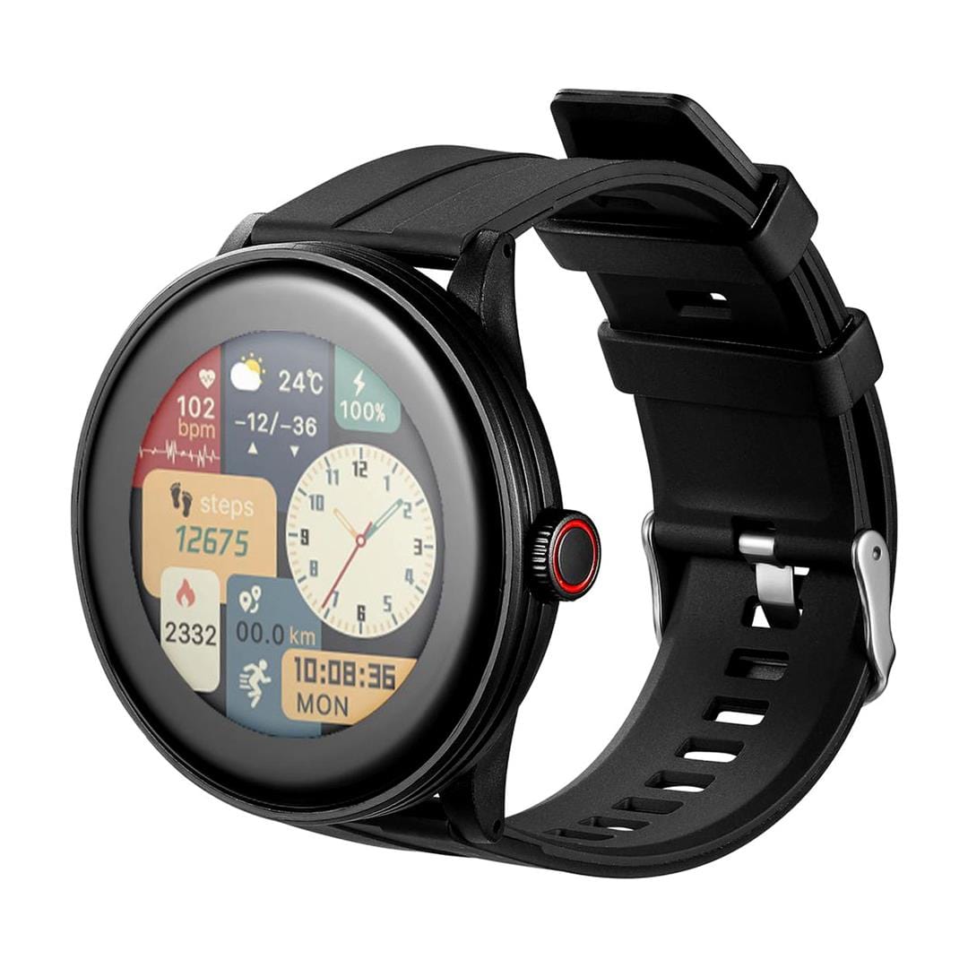 Amplify Compete Series Round Face Fitness Watch Black AMP-5069-BK(V2)