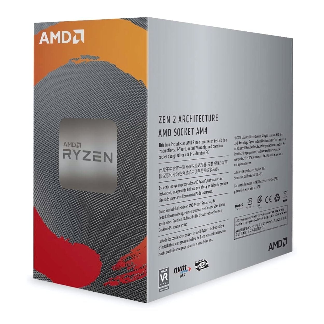 AMD Ryzen 5 3600 CPU - 6-Core Socket AM4 3.6GHz Processor 100