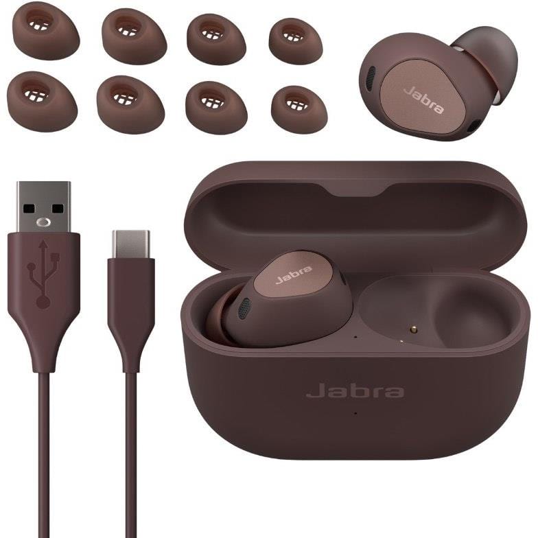 Jabra Elite 10 Wireless Earbuds with Charging Case Cocoa 100