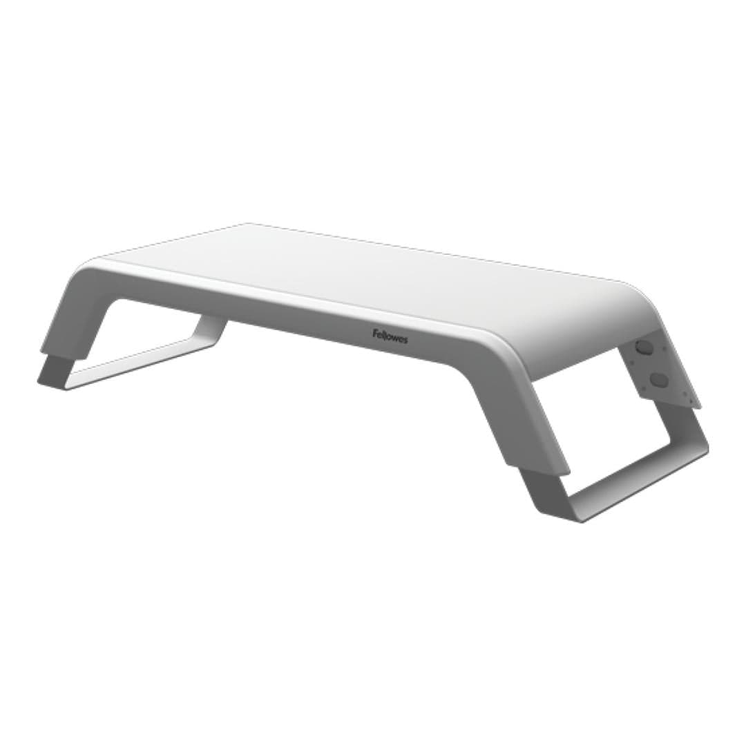 Fellowes Hana LT Height Adjustment Monitor Riser Stand White 100016997 ...