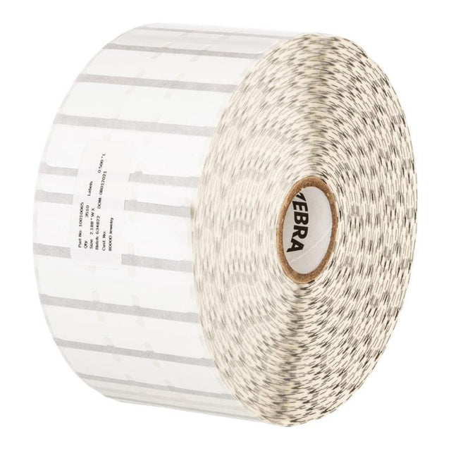Zebra 8000D 55.6x12.7mm Jewelry Label - 3510 per Roll 10010065