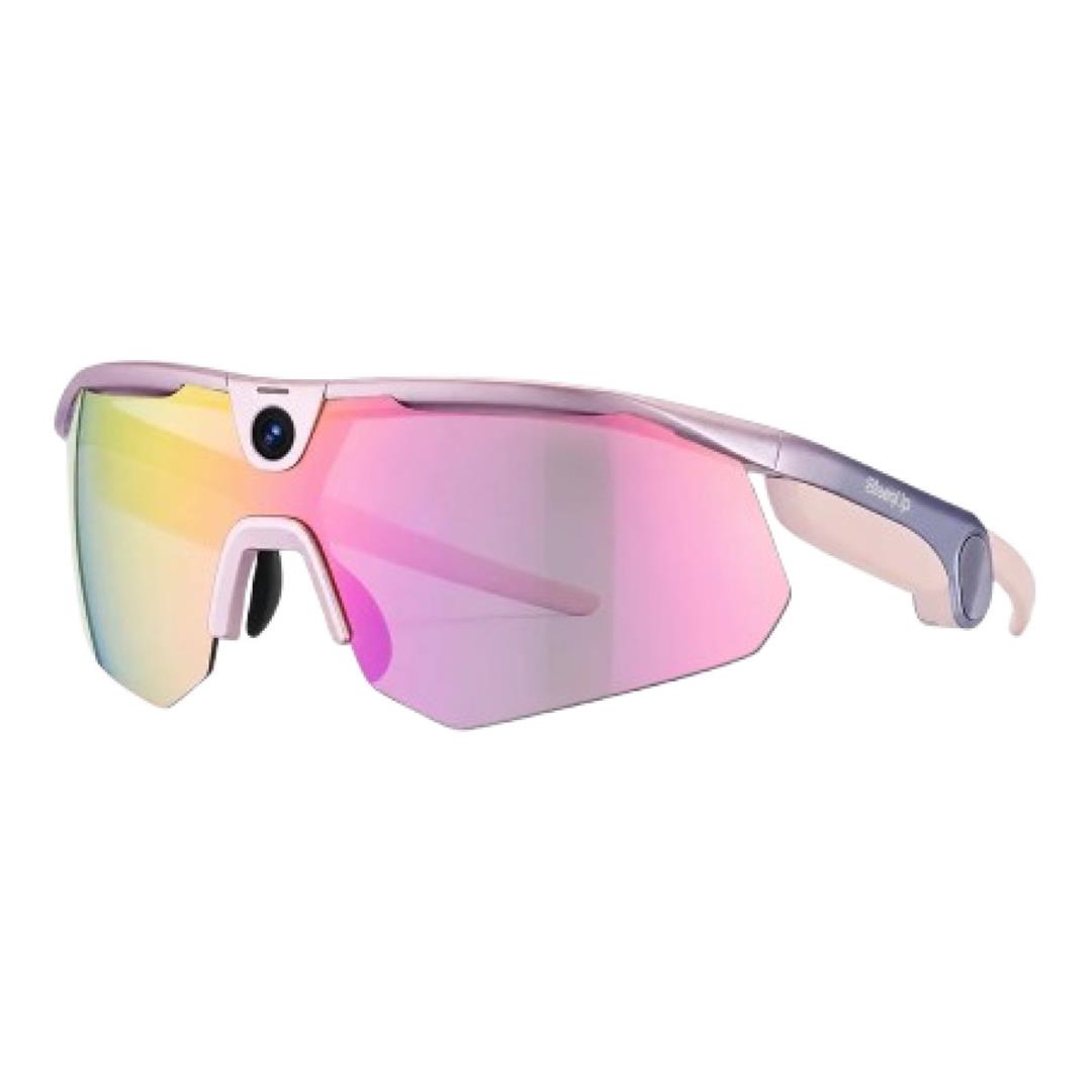 BleeqUp Ranger AI Sports Camera Glasses - Pink-Purple Lens 10100026