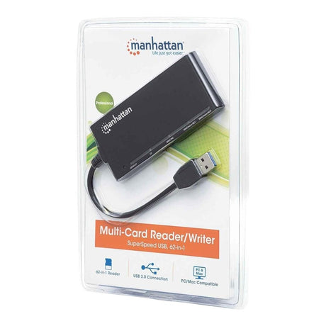 Manhattan 62-in-1 to Type-A Multi-Card Reader Black 101653
