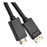 Ugreen 1.5m Unidirectional 4K 30Hz DisplayPort to HDMI Cable Black 10239