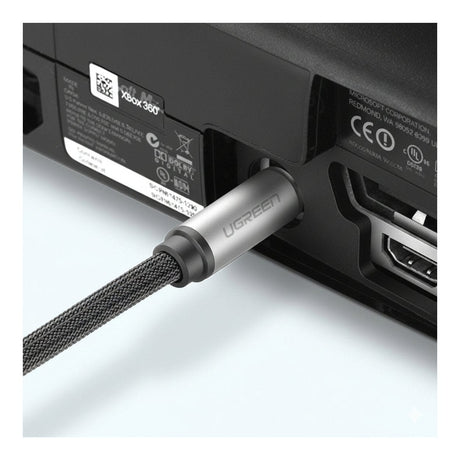 Ugreen 2m Male to Male Toslink Optical Audio Cable Grey 10540