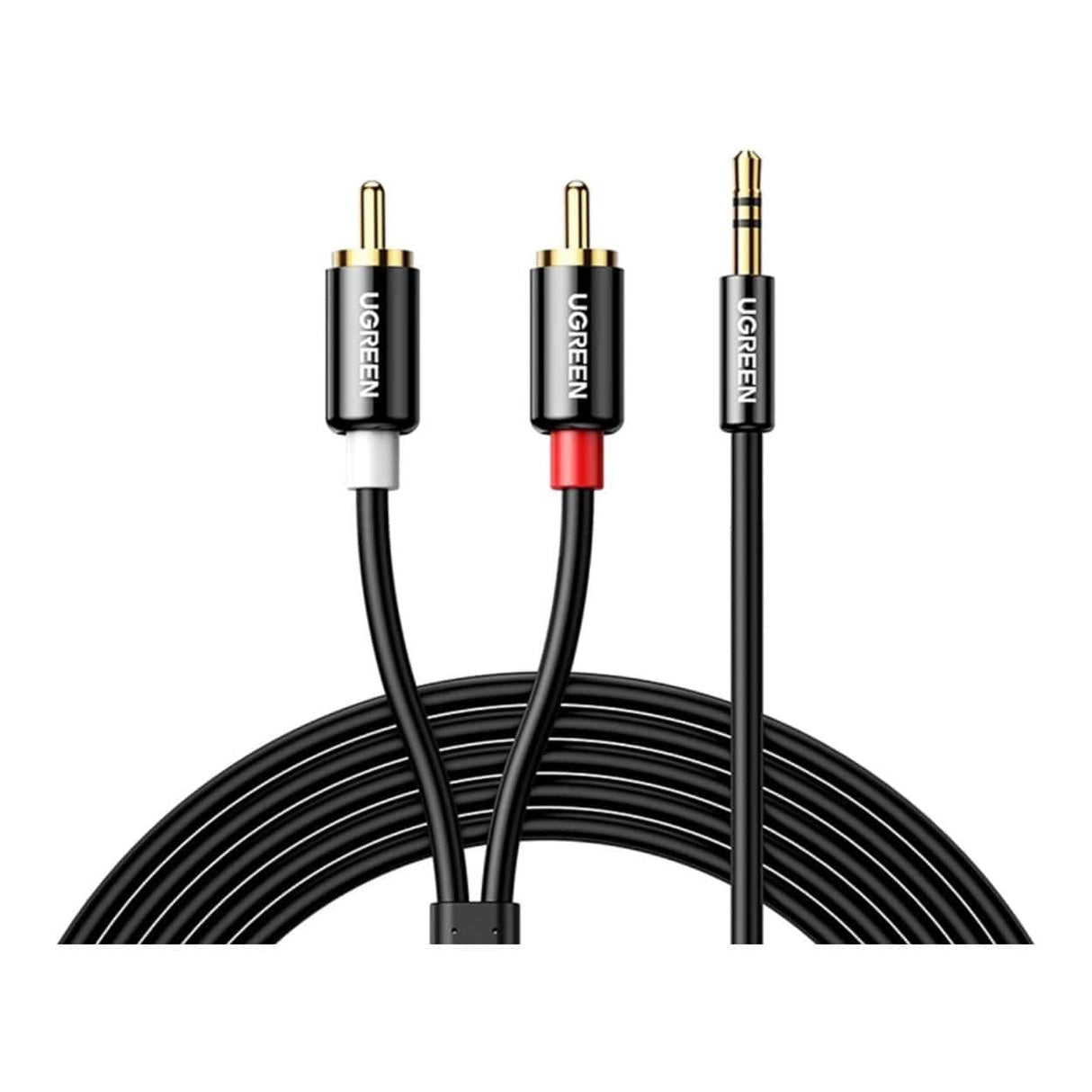 Ugreen 1m AV116 3.5mm to RCA Cable Black 10584