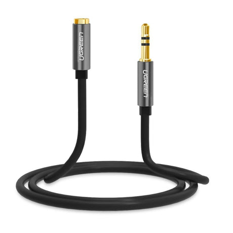 Ugreen 1m AV118 3.5mm AUX Extension Cable Male to Female Black 10592