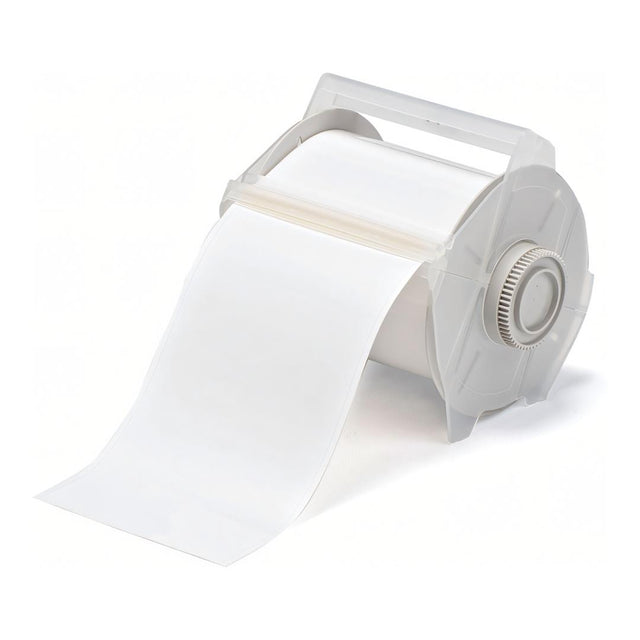Brady GlobalMark Thermal Transfer Vinyl Label 4x100ft - White 113109