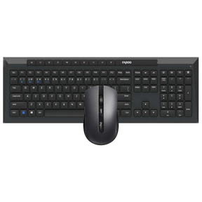 Rapoo 8210M Multi-mode Wireless Keyboard and Mouse Combo - Black 113A-21800-800