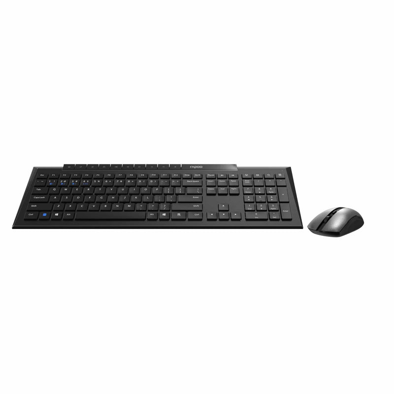 Rapoo 8210M Multi-mode Wireless Keyboard and Mouse Combo - Black 113A-21800-800