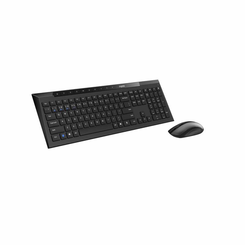Rapoo 8210M Multi-mode Wireless Keyboard and Mouse Combo - Black 113A-21800-800