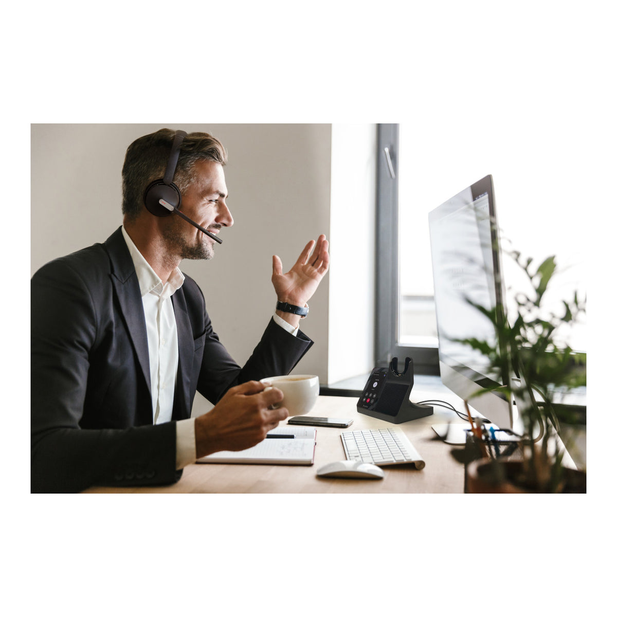 Yealink WH64 MS Teams Dual Wireless Workstation Headset 1208736