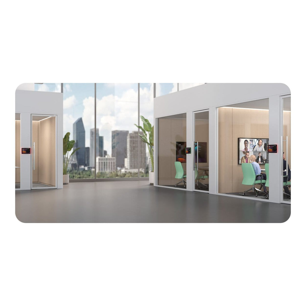 Yealink RoomPanel Plus E2 10.1-inch Multifunctional Meeting Room Scheduling Panel Black 1303196