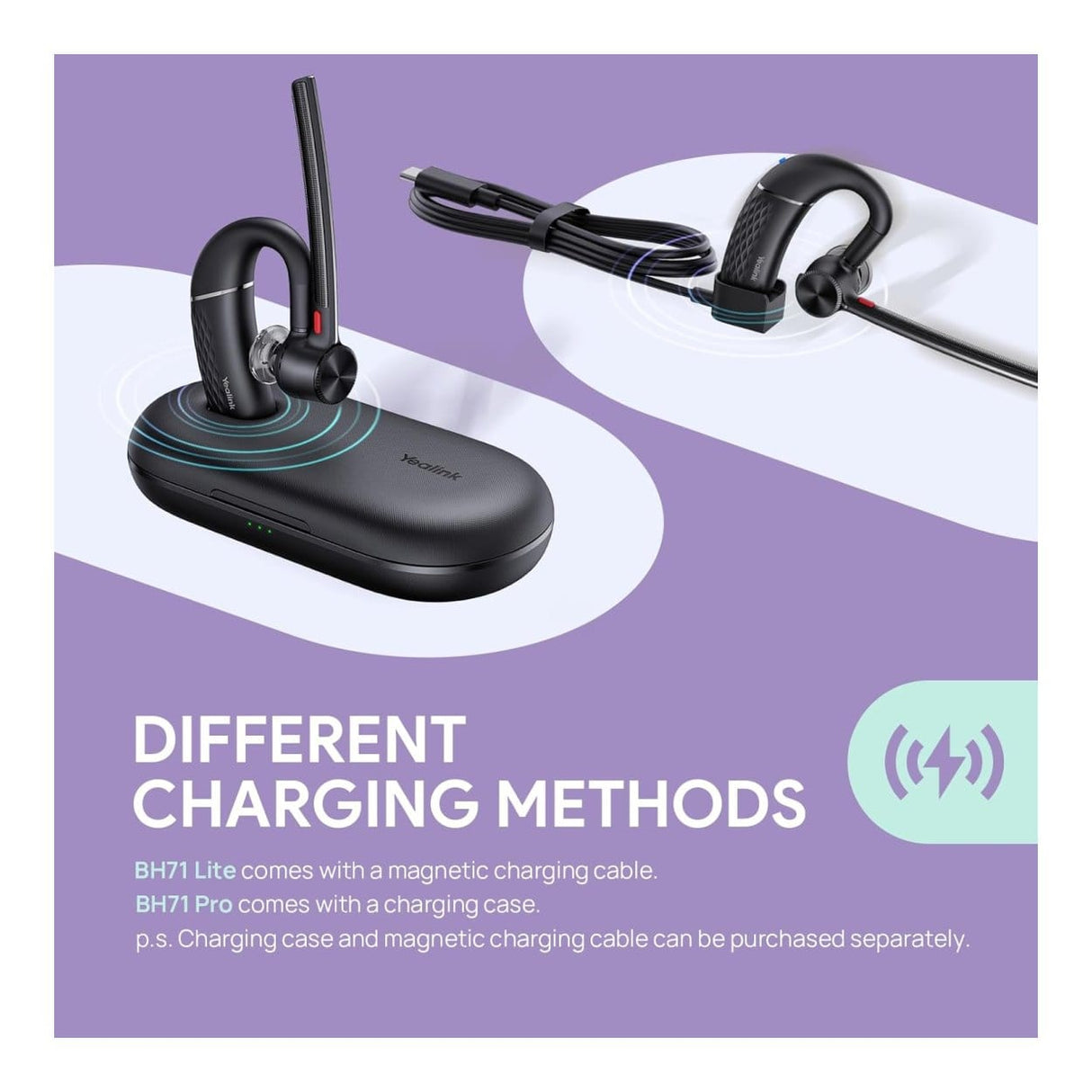 Yealink BH71 Lite Wireless Headset Black 1308181