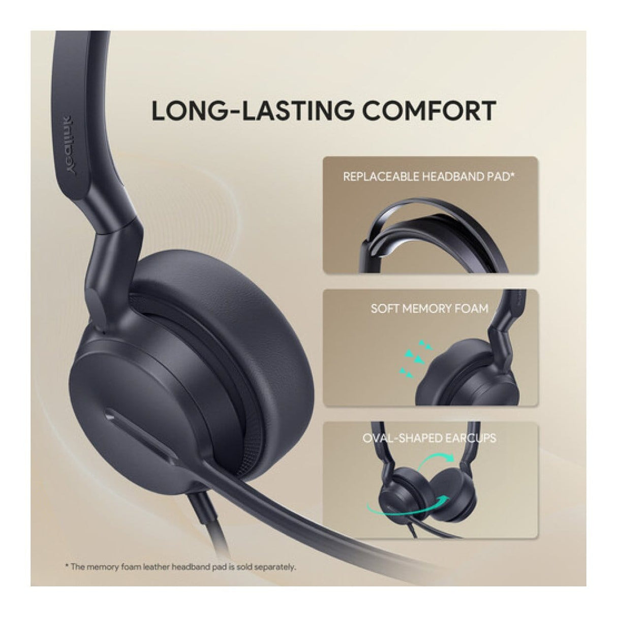 Yealink UH42 Mono Teams Wired Headset 1308240