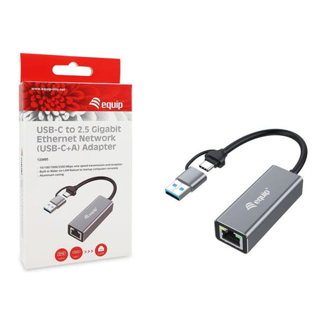 Equip USB-C to 2.5 Gigabit Ethernet Network Adapter 133495