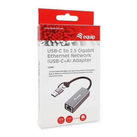 Equip USB-C to 2.5 Gigabit Ethernet Network Adapter 133495