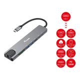 Equip 8-in-1 Multifunctional USB-C 4K HDMI Adapter 133497