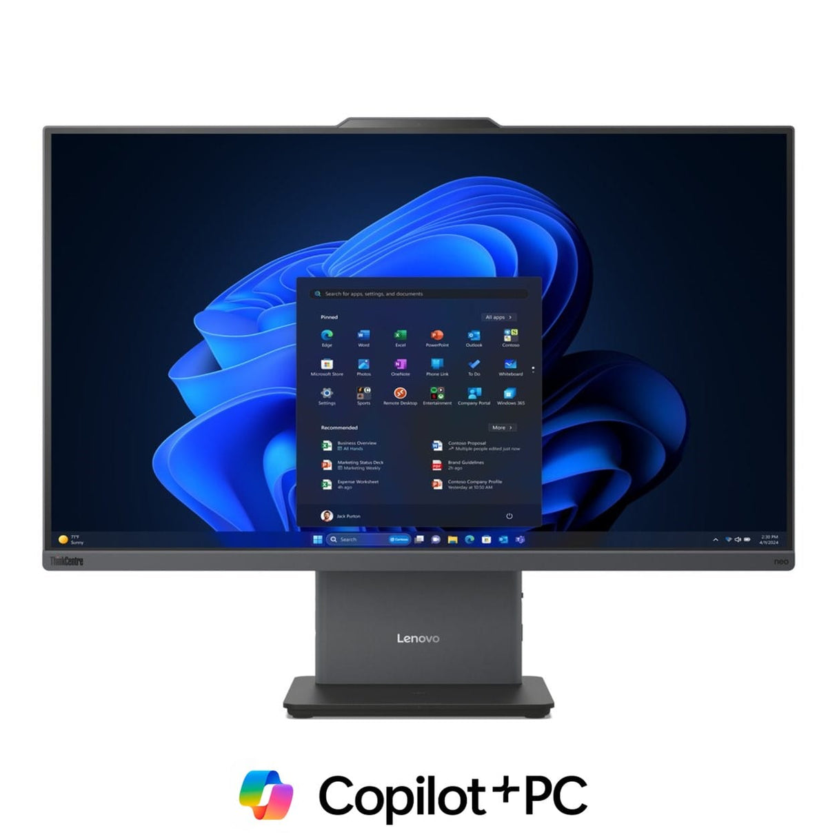 Lenovo ThinkCentre neo 50a G6 27-inch FHD All-in-One AI PC - Intel Core Ultra 7 256V 512GB SSD 16GB RAM Win 11 Pro
