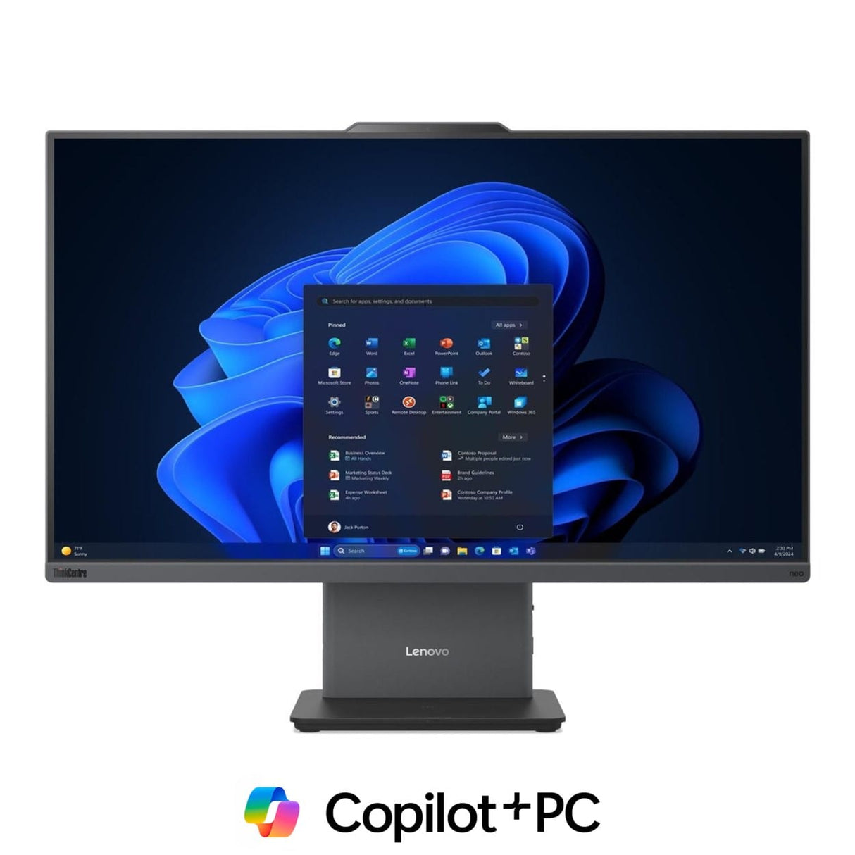 Lenovo ThinkCentre neo 50a G6 23.8-inch FHD All-in-One AI PC - Intel Core Ultra 5 226V 512GB SSD 16GB RAM Win 11 Pro