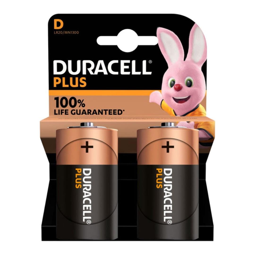 Duracell Mainline Plus D 2-pack x10 141995