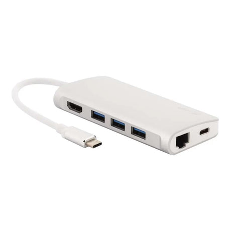 LMP Mini 8-in-1 Type-C Ethernet Hub Silver 14368