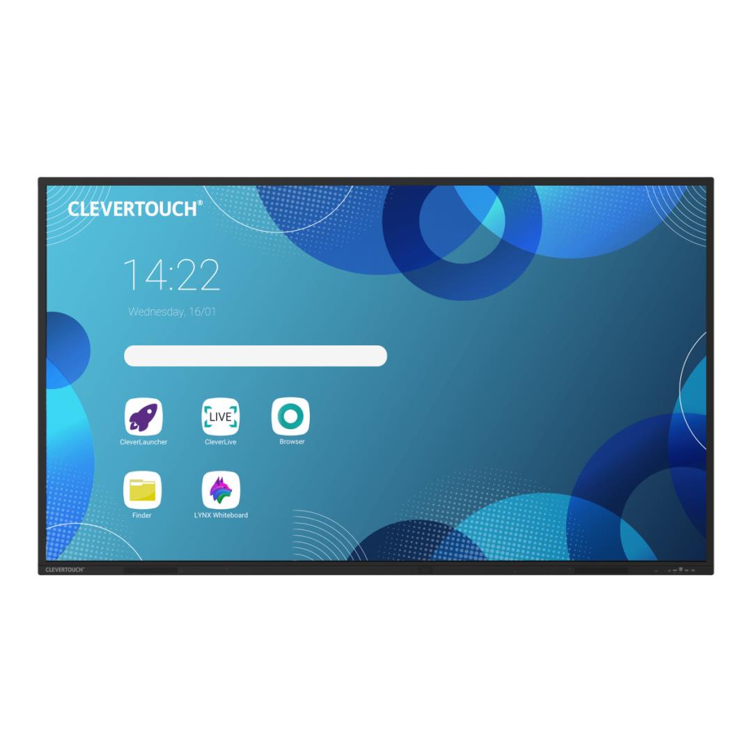 Clevertouch Pro Series 3 65-inch 4K Interactive Android 16 Display Panel 15465PROSERIES3
