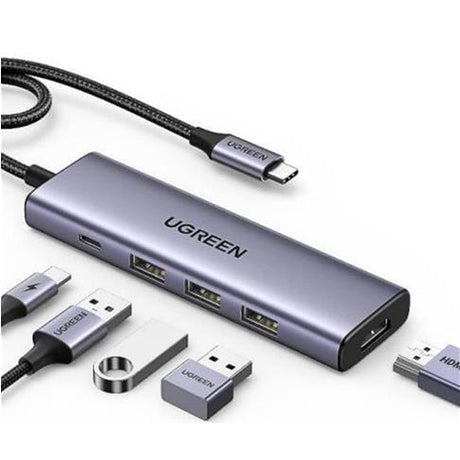 Ugreen USB-C Multi Port Docking Station Grey 15596