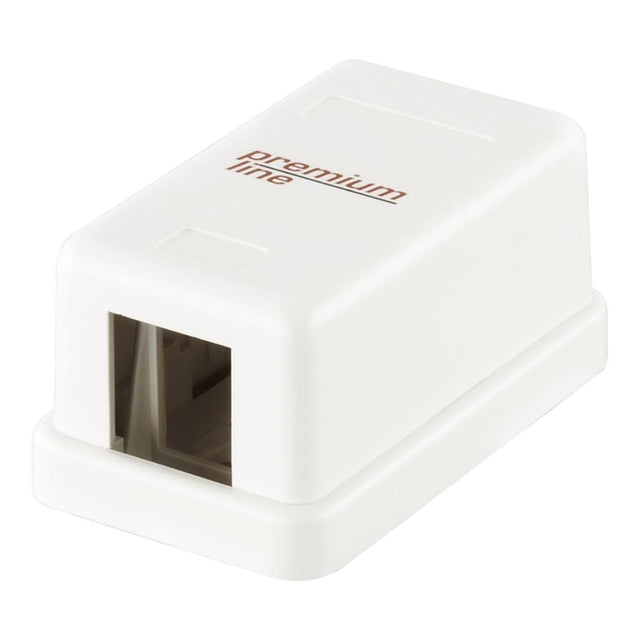 Premium Line CAT6 Unpopulated Wallbox Shell White 1601101110