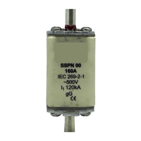 Solarix 500V 160A NH00 Ceramic Din Fuse 160NHG00B