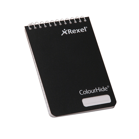 Rexel ColourHide Pocket Notebook - Black 165000